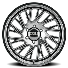 Cali Offroad Purge 9114 PO 20x12 -51 6x139.7mm 106mm Polished Silver Milled Spokes