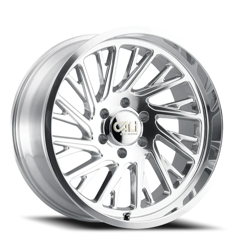 Cali Offroad Purge 9114 PO 20x12 -51 8x170mm 125.2mm Polished Silver Milled Spokes
