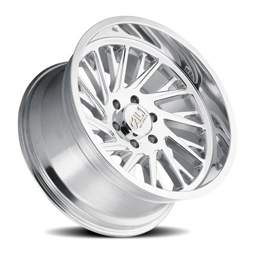 Cali Offroad Purge 9114 PO 24x14 -76 8x180mm 124.1mm Polished Silver Milled Spokes