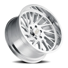 Cali Offroad Purge 9114 PO 22x12 -51 8x165.1mm 125.2mm Polished Silver Milled Spokes