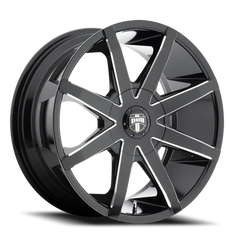DUB Push S109 20x8.5 +35 5x114.3mm 72.6mm Gloss Black Milled