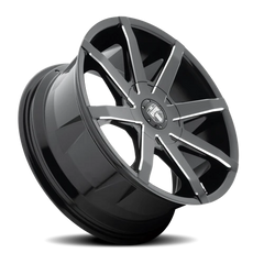 DUB Push S109 22x9.5 +33 5x112mm 72.56mm Gloss Black Milled