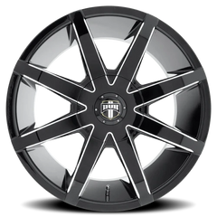 DUB Push S109 20x8.5 +30 6x132mm 74.7mm Gloss Black Milled