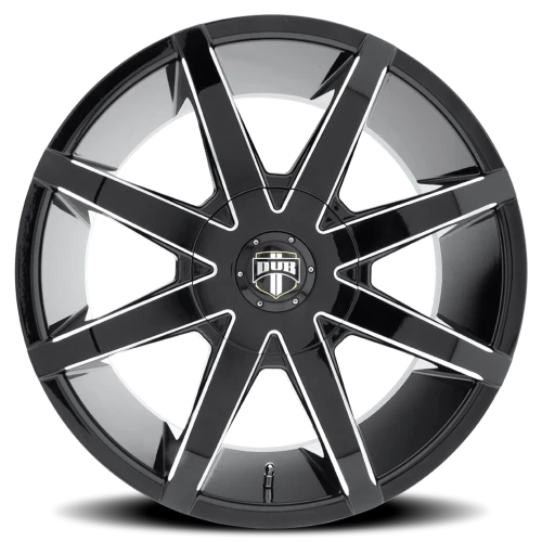 DUB Push S109 22x9.5 +33 5x112mm 72.56mm Gloss Black Milled