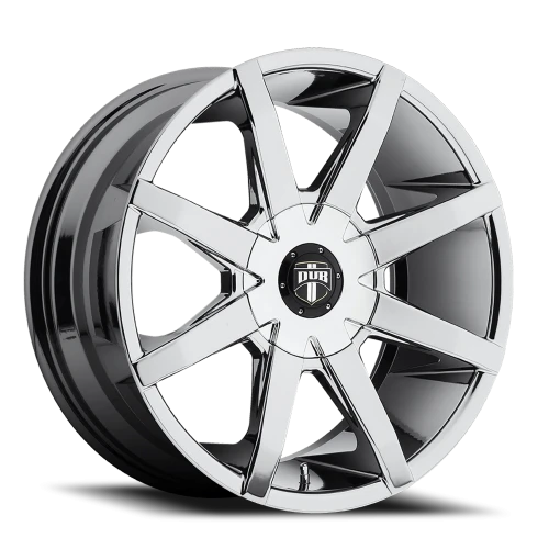 DUB Push S201 22x9.5 +25 6x135mm 87.1mm Chrome
