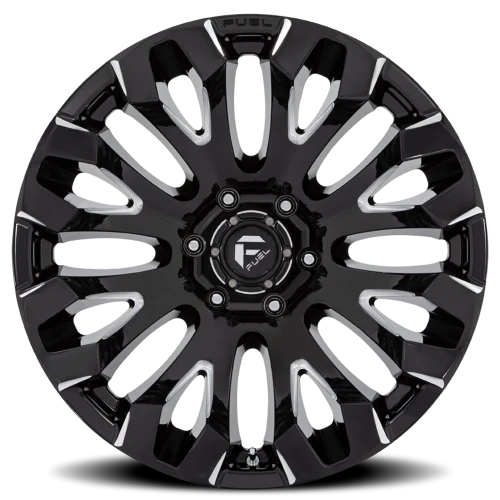 Fuel Quake D828 20x9 +1 5x127mm 71.5mm Gloss Black Milled