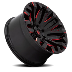 Fuel Quake D829 20x10 -18 5x139.7mm 78.1mm Gloss Black Milled Red