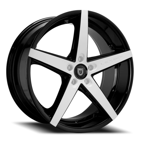 Lexani Wheels R-Four R04 MB 20x8.5 +35 5x114.3mm 74.1mm Gloss Black Machined Face