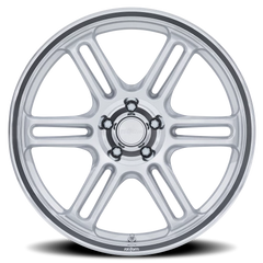 Rotiform RPS RC209SD 18x8.5 +35 5x114.3mm 72.56mm Matte Silver Diamond Cut Lip