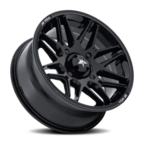 MSA Radar UTV M52 BX 14x7 -47 4x110mm 86mm Gloss Black