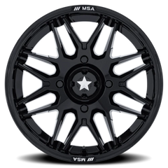 MSA Radar UTV M52 BX 16x7 +10 4x156mm 115.1mm Gloss Black