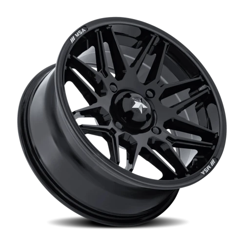 MSA Radar UTV M52 BX 15x7 +10 5x114.3mm 72.56mm Gloss Black
