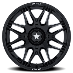 MSA Radar UTV M52 BX 15x7 +10 5x114.3mm 72.56mm Gloss Black