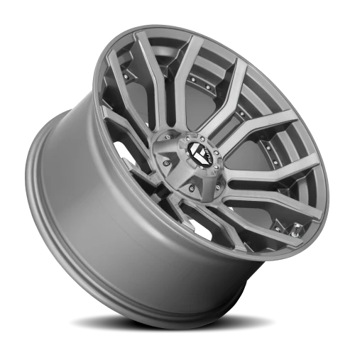 Fuel Rage Platinum D713 20x9 +1 5x127mm 87.1mm Brushed Gunmetal Tinted Clear