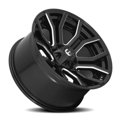 Fuel Rage D711 24x12 -44 5x127mm 87.1mm Gloss Black Milled