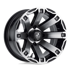 Fairway Alloys Rage 12x7 -47 4x101.6mm 70.7mm Matte Black Machined