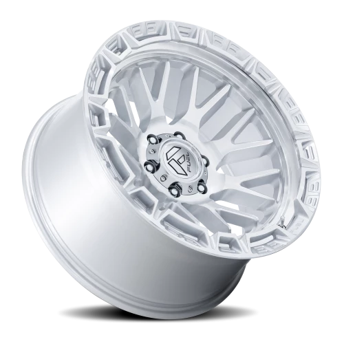 Fuel Rail FC890SD 20x10 -18 5x127mm 71.5mm Gloss Silver Machined Face