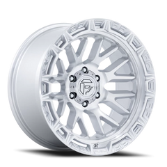 Fuel Rail FC890SD 17x9 -12 6x139.7mm 106.1mm Gloss Silver Machined Face