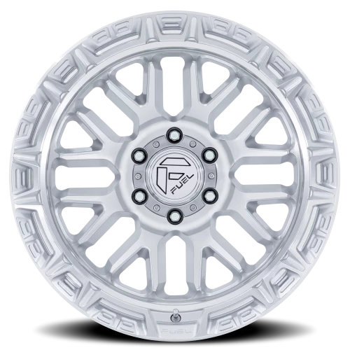 Fuel Rail FC890SD 20x10 -18 6x139.7mm 106.1mm Gloss Silver Machined Face