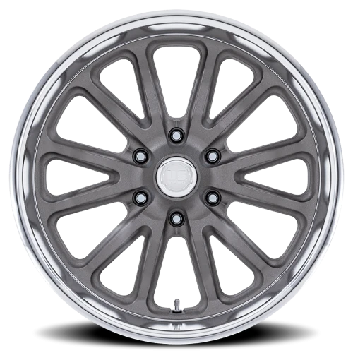 US Mags Rambler 6 UC145 AD 20x8 +1 6x139.7mm 78.1mm Matte Gunmetal Diamond Cut Lip