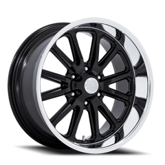 US Mags Rambler 6 UC145 BD 20x9.5 +1 6x139.7mm 78.1mm Gloss Black Diamond Cut Lip