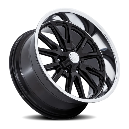 US Mags Rambler 6 UC145 BD 20x8 +1 6x127mm 78.1mm Gloss Black Diamond Cut Lip