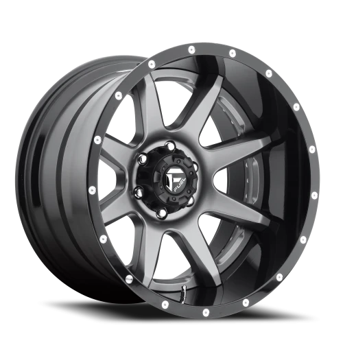 Fuel Rampage D238 22x14 -70 5x127mm 78.1mm Matte Gunmetal Black Lip
