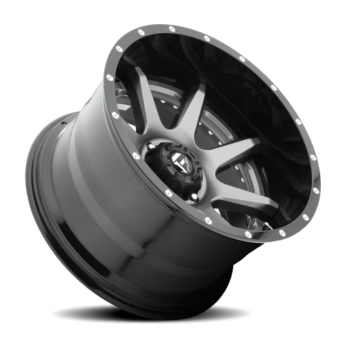 Fuel Rampage D238 22x12 -44 8x165.1mm 125.1mm Matte Gunmetal Black Lip