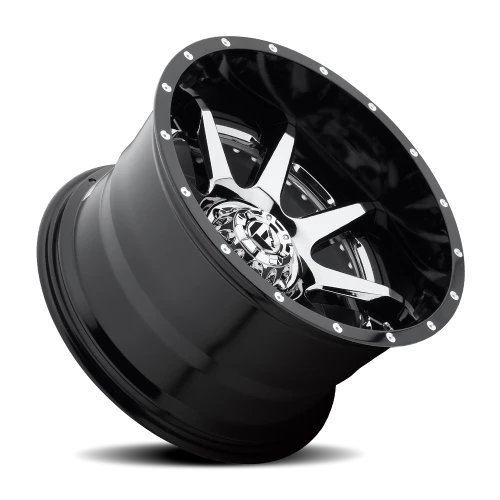 Fuel Rampage D247 20x10 -19 6x139.7mm 108mm Chrome  Gloss Black Lip