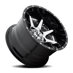 Fuel Rampage D247 20x10 -19 6x139.7mm 108mm Chrome  Gloss Black Lip