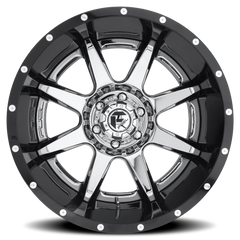 Fuel Rampage D247 20x10 -19 6x139.7mm 108mm Chrome  Gloss Black Lip