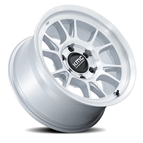 KMC Range KM729DX 17x8.5 +0 5x150mm 110.1mm Gloss Silver Machined Face