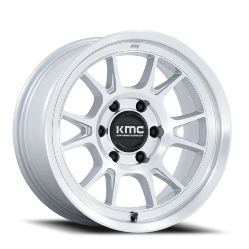 KMC Range KM729DX 17x8.5 -10 6x139.7mm 106.1mm Gloss Silver Machined Face