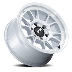 KMC Range KM729DX 17x8.5 -10 6x135mm 87.1mm Gloss Silver Machined Face