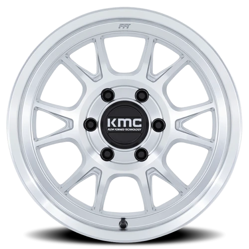 KMC Range KM729DX 17x8.5 -10 6x114.3mm 66.06mm Gloss Silver Machined Face