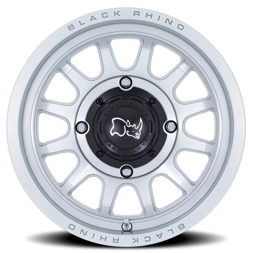 Black Rhino Rapid UTV HS 15x7 +10 4x110mm 86mm Hyper Silver Machined Face