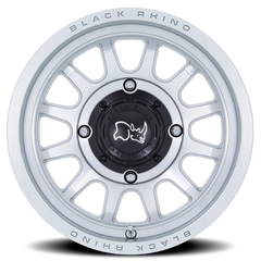 Black Rhino Rapid UTV HS 15x7 +10 4x110mm 86mm Hyper Silver Machined Face