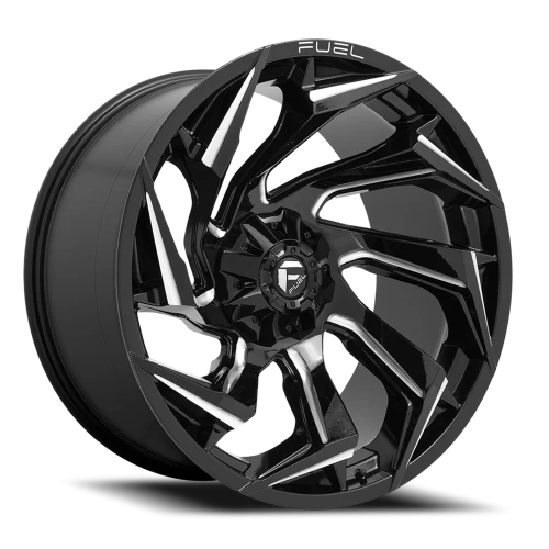Fuel Reaction D753 18x9 -12 8x170mm 125.1mm Gloss Black Milled