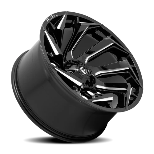 Fuel Reaction D753 20x9 +1 5x139.7mm 110.2mm Gloss Black Milled
