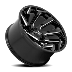 Fuel Reaction D753 20x9 +20 5x114.3mm 78.1mm Gloss Black Milled