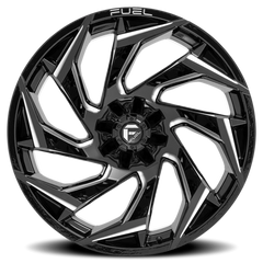 Fuel Reaction D753 18x9 +1 5x139.7mm 110.1mm Gloss Black Milled