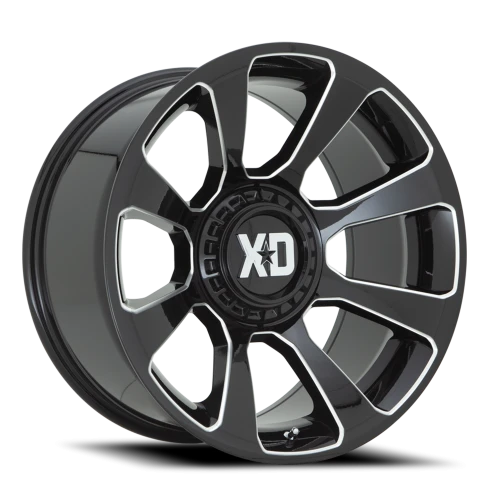 XD Series Reactor XD854 GB-M 20x9 +0 5x139.7mm 110.1mm Gloss Black Milled