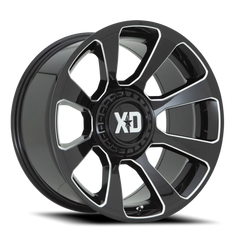 XD Series Reactor XD854 GB-M 20x9 +18 6x135mm 106.1mm Gloss Black Milled