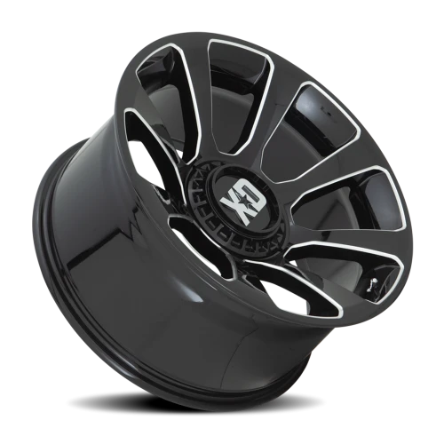 XD Series Reactor XD854 GB-M 20x9 +18 5x139.7mm 110.1mm Gloss Black Milled