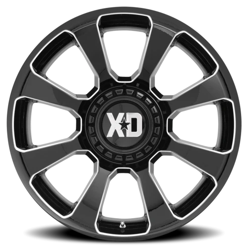 XD Series Reactor XD854 GB-M 20x9 +0 5x127mm 78.1mm Gloss Black Milled
