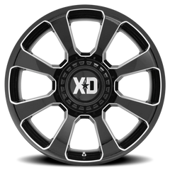 XD Series Reactor XD854 GB-M 20x9 +18 5x127mm 78.1mm Gloss Black Milled