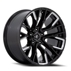 Fuel Rebar 5 D849 20x10 -18 5x127mm 71.5mm Gloss Black Milled