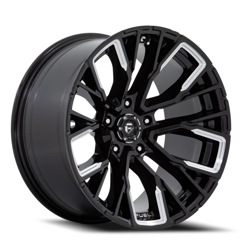 Fuel Rebar 5 D849 20x10 -18 5x139.7mm 78.1mm Gloss Black Milled