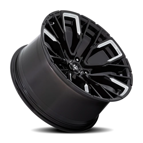 Fuel Rebar 5 D849 22x12 -44 5x139.7mm 78.1mm Gloss Black Milled