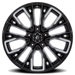 Fuel Rebar 5 D849 22x12 -44 5x139.7mm 78.1mm Gloss Black Milled